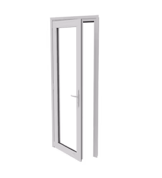 Puerta de rebatir de aluminio Spazio Aberturas